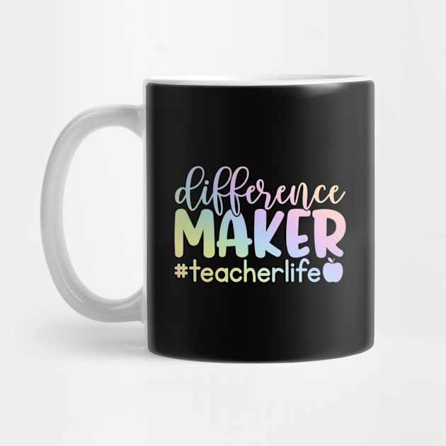 Difference maker - inspiring teacher quote by PickHerStickers